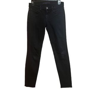 J Brand Women's Black Button & Zip Fly Five Pocket Style Skinny Jeans Size 26